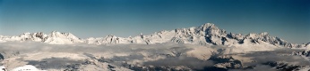 Panorama Mont Blacu (4810 m.n.m.)