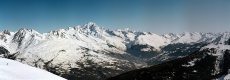 Panorama Mont Blacu (4810 m.n.m.)